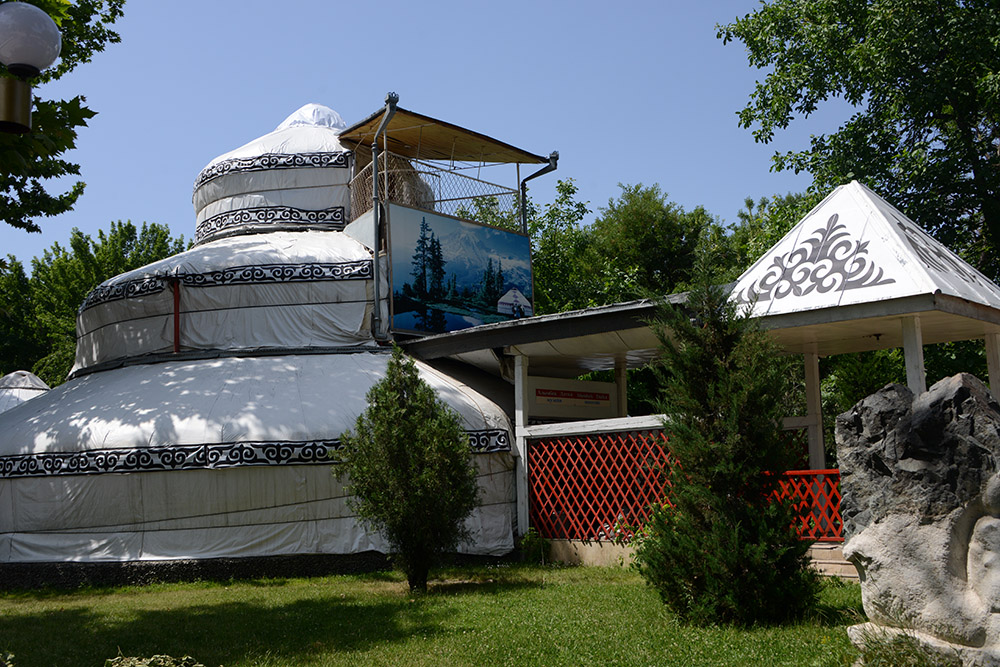 Three-story yurt museum in Osh