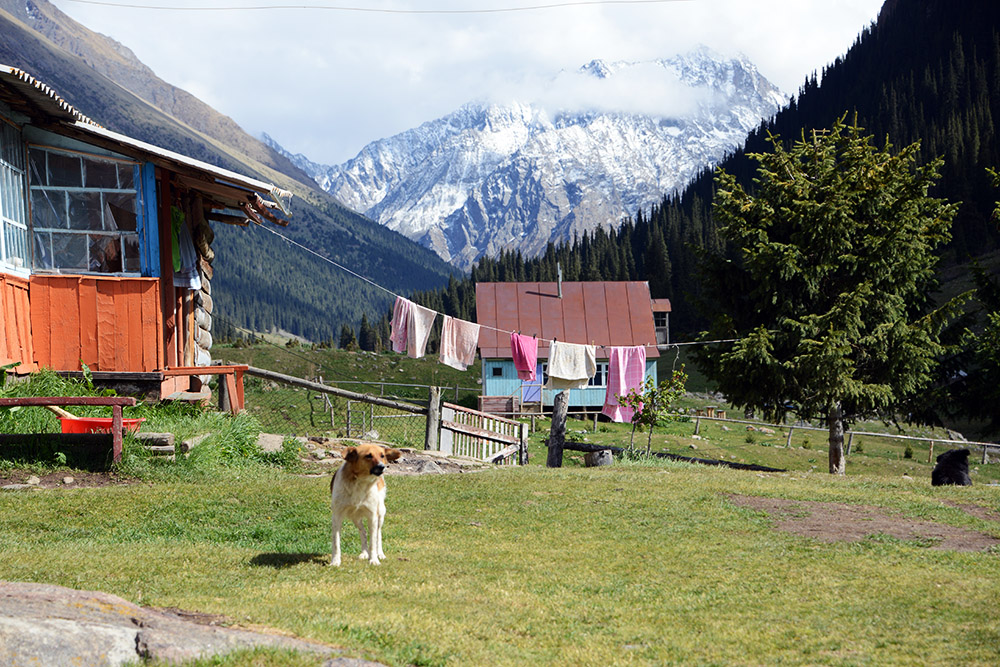 Mountain lodge in the Tian Shan