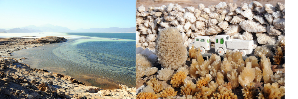 Lake Assal in Djibouti