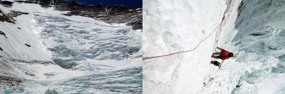 Climbing the Lhotse Face on Mount Everest