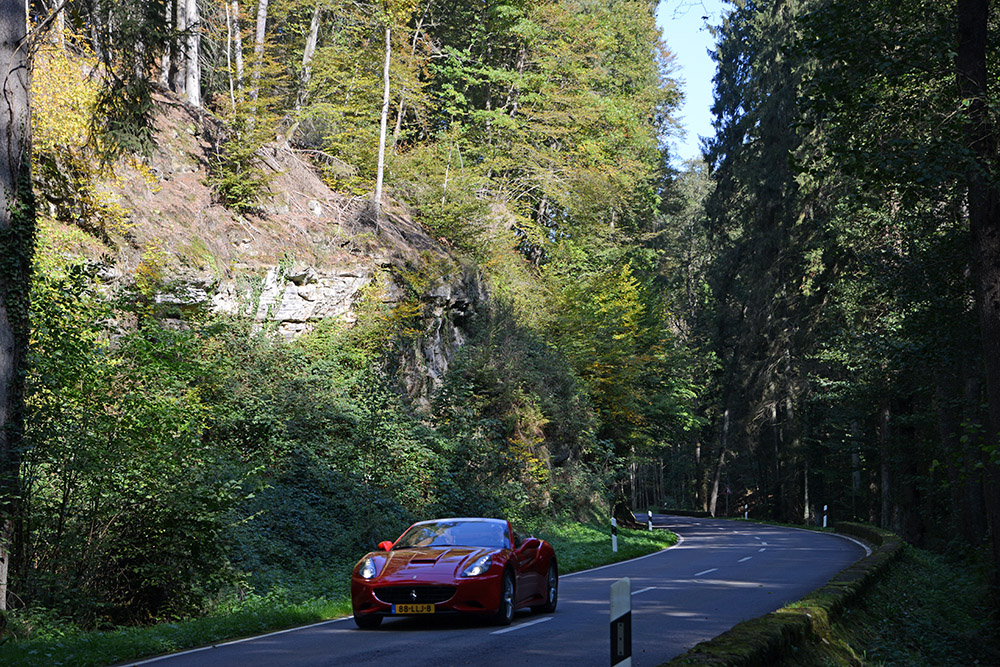 Scenic road through Mullerthal Luxembourg