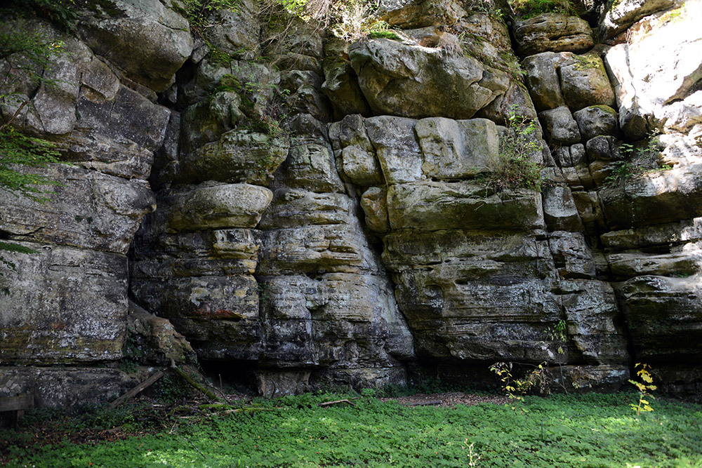 Rock formation in Mullerthal Luxembourg