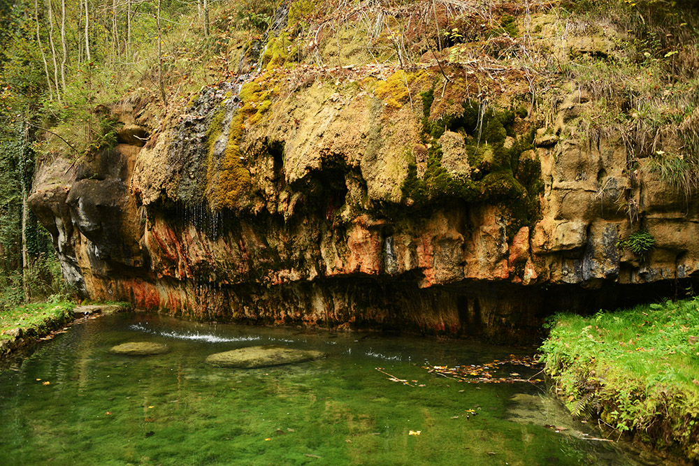Small waterfall in Mullerthal Luxembourg