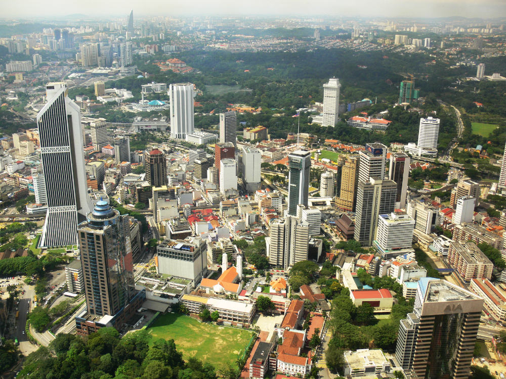 View across Kuala Lumpur Malaysia