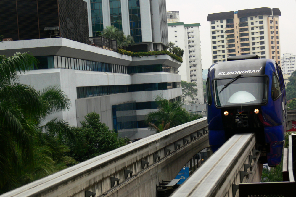 Monorail in Kuala Lumpur Malaysia