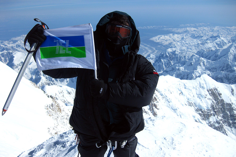 On the summit of Denali