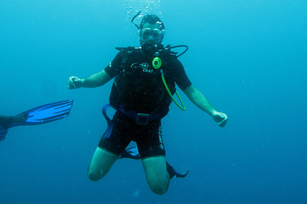 Scuba diving near the Moucha Islands in Djibouti