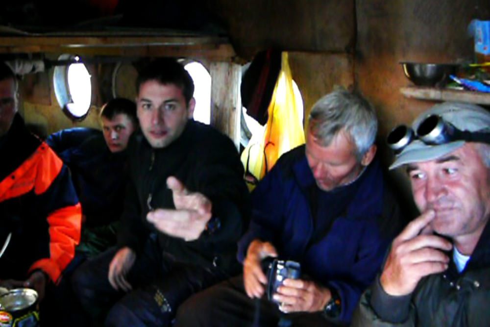 Inside a Soviet airplane on Mount Elbrus