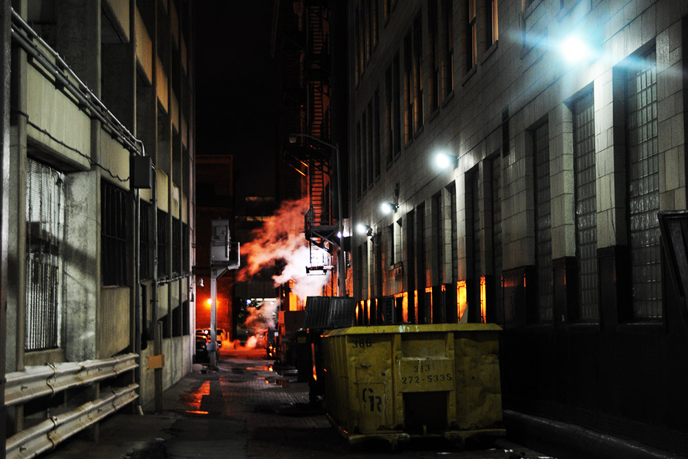 Alley in Detroit Michigan