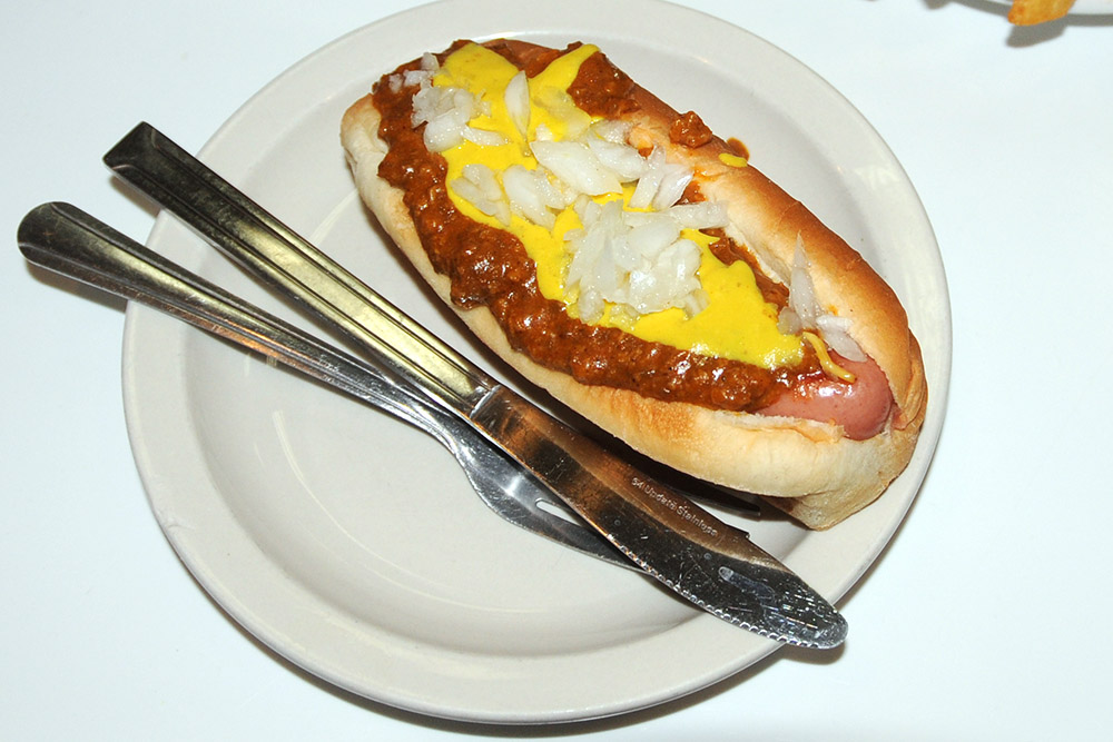 Detroit-style Coney dog
