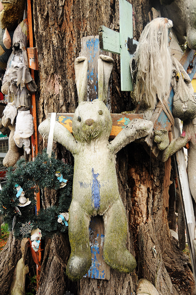 Unusual artwork at the Heidelberg Project in Detroit