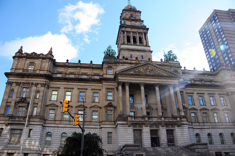 Historic architecture in Detroit Michigan