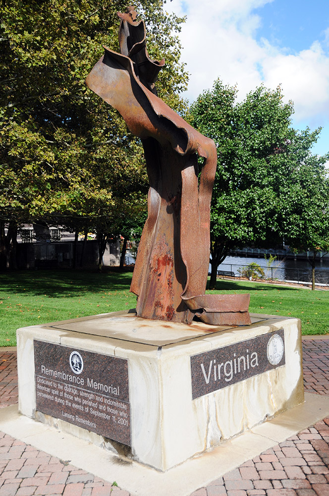 September 11 memorial outside the Michigan State Capitol in Lansing