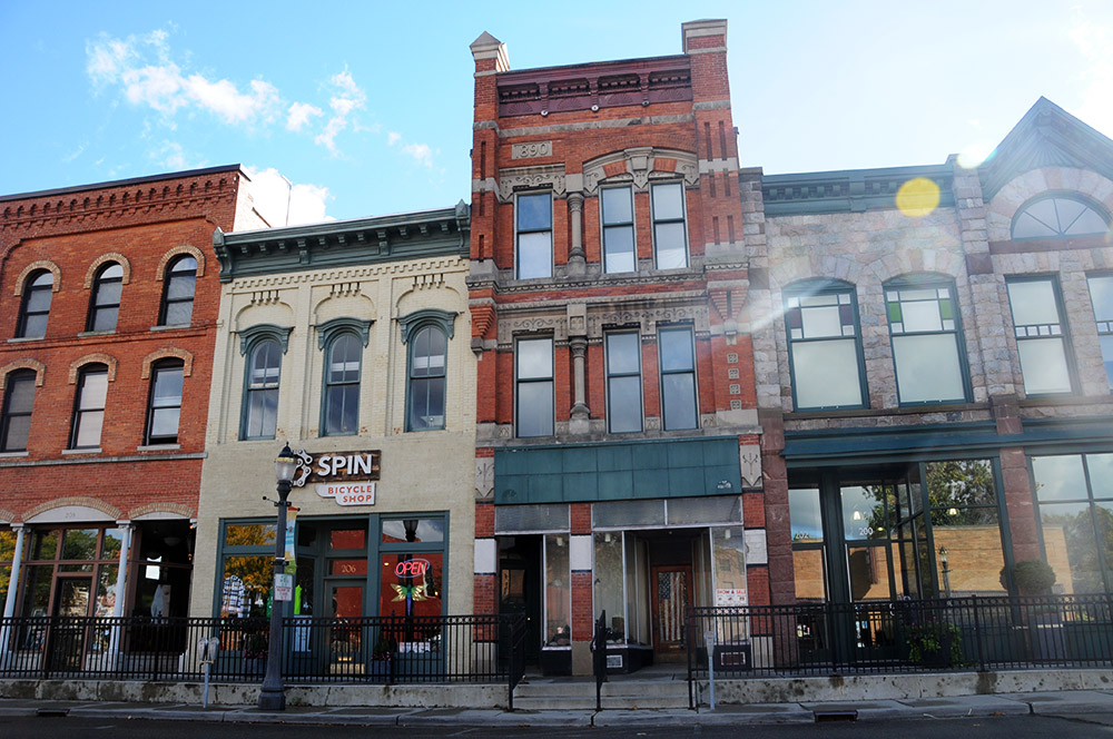 Historic buildings in Old Town Lansing