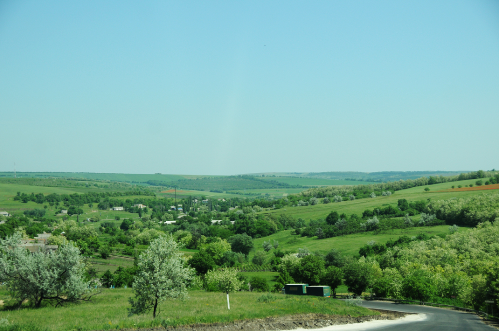 Small village in the Moldovan countryside