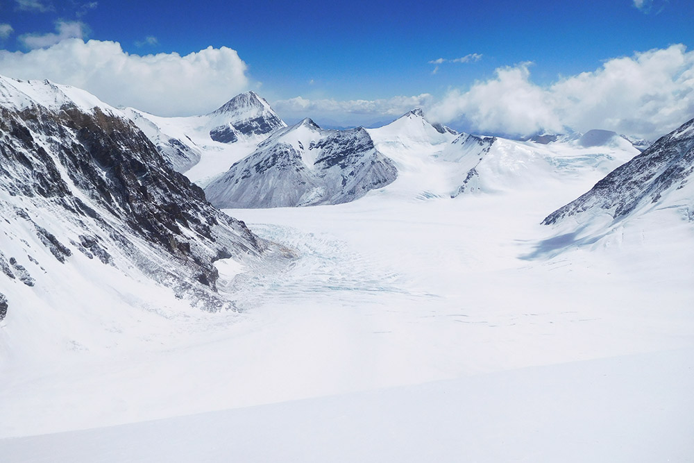 View of Advanced Base Camp from the North Col