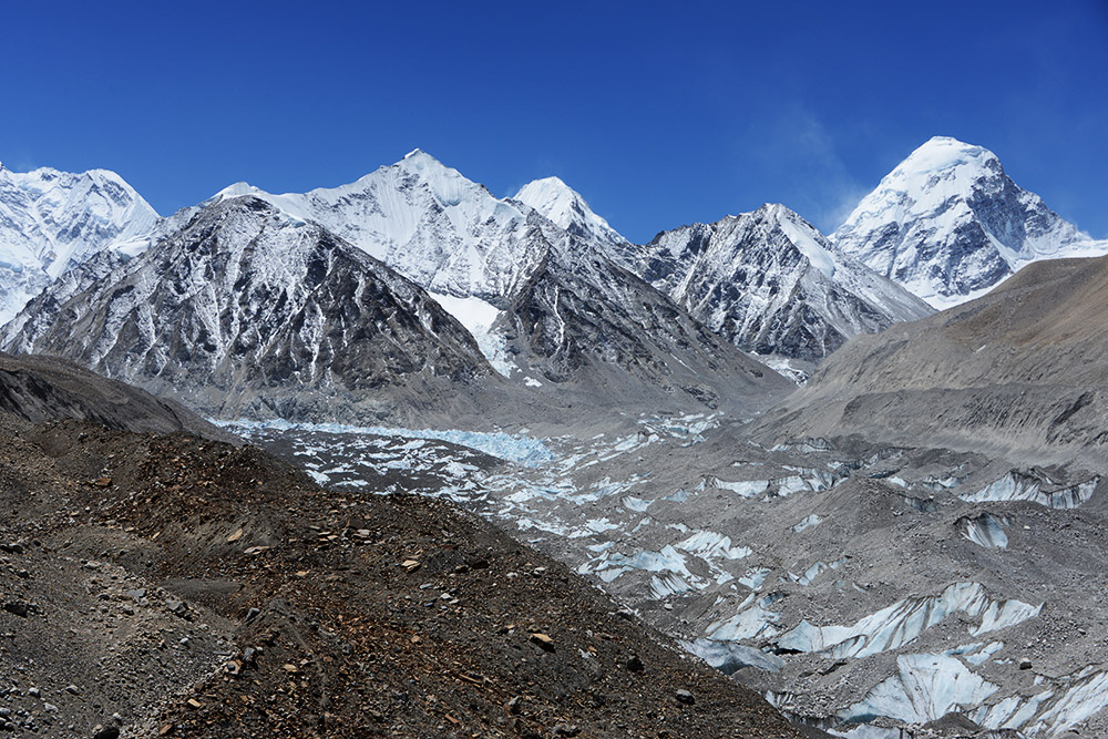 View toward Pumori from the Tibet side of Mount Everest