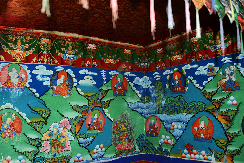 Inside Rongbuk Monastery in Tibet