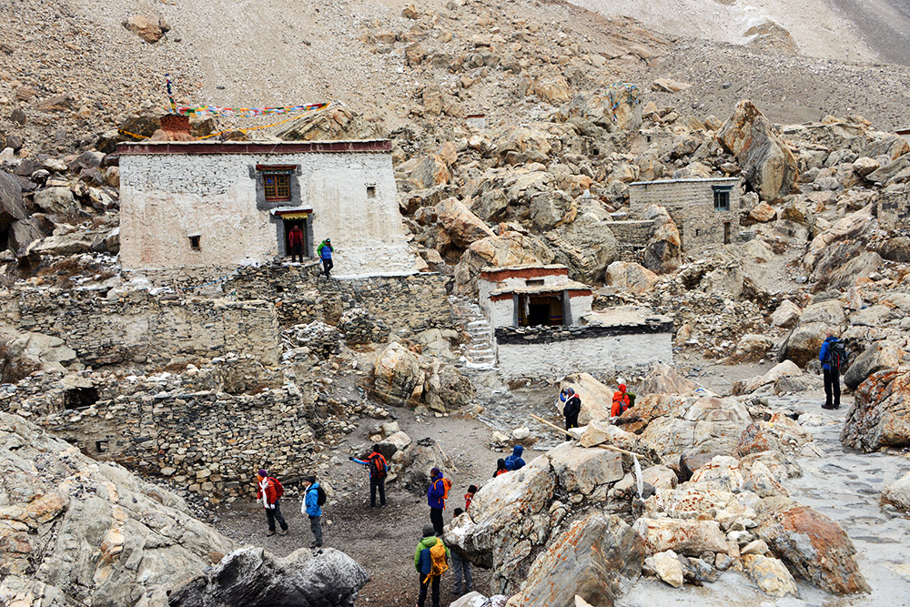 Rongbuk Monastery near Mount Everest in Tibet
