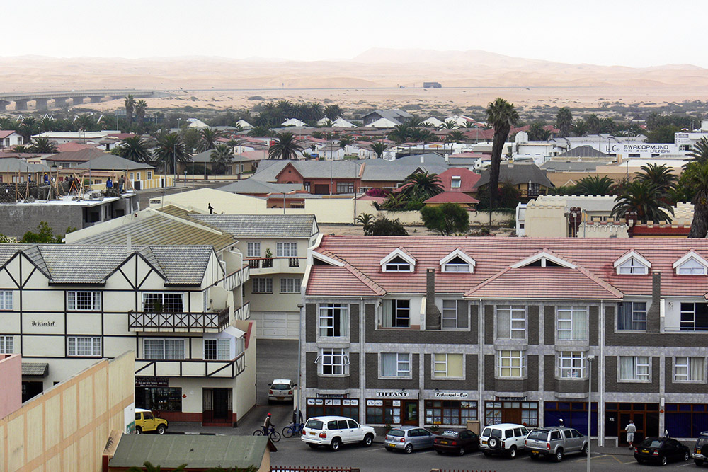 Swakopmund Namibia city and desert