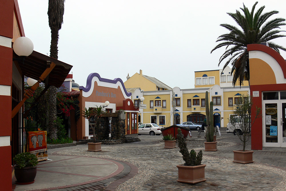 Shopping square in Swakopmund Namibia