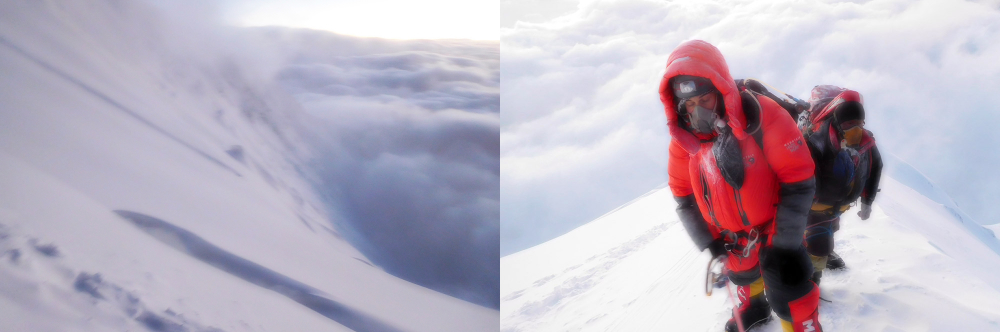 Summit day on Mount Everest from Nepal