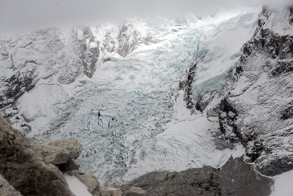 Khumbu Icefall seen from near Pumori