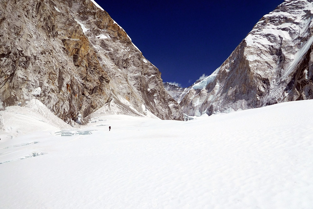 Approaching Camp I in the Western Cwm