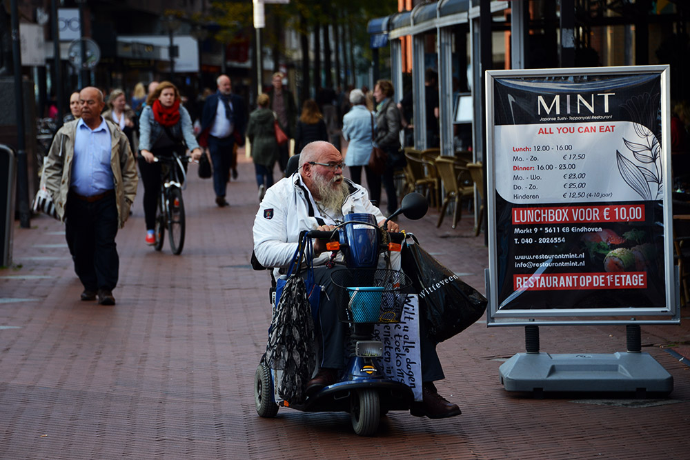 Street preacher in Eindhoven