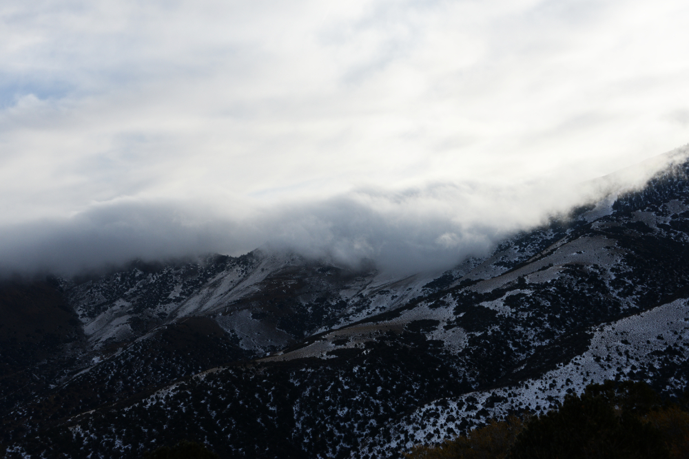 Winter weather approaching Boundary Peak Nevada