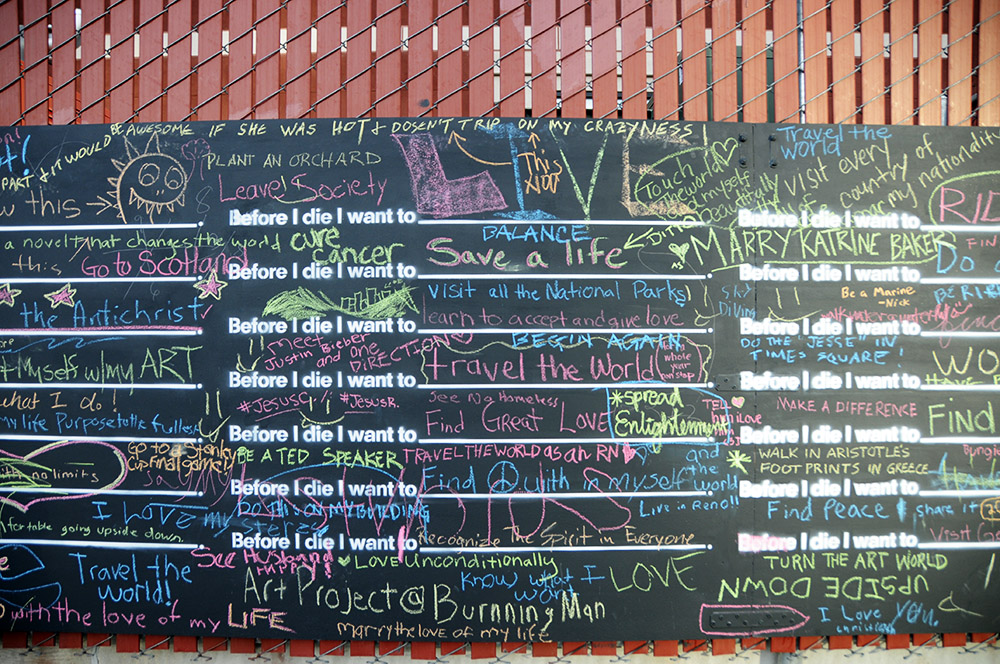 Travel the World Written on Reno Before I Die Wall