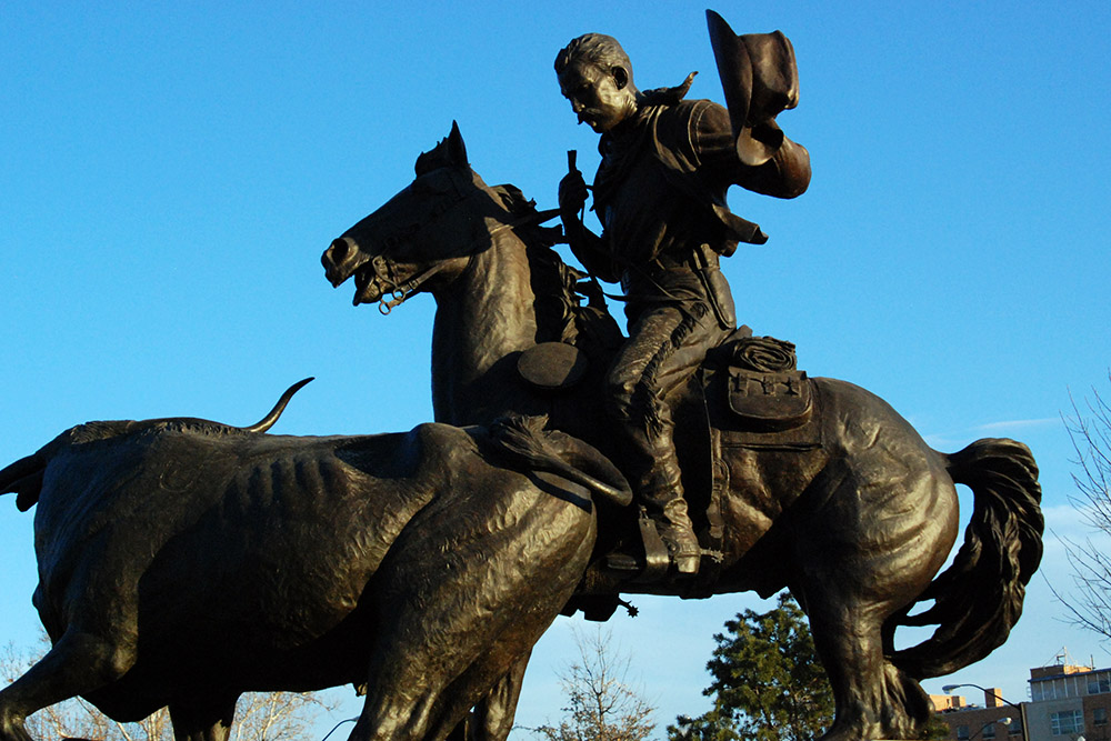 John Chisum Statue of John Chisum in Roswell New Mexico