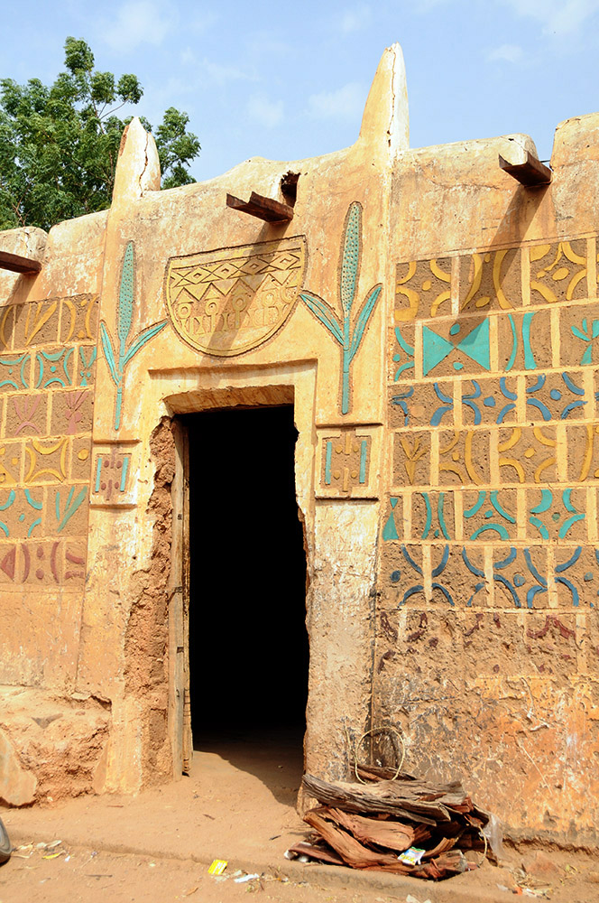 Zinder Architecture Decorated traditional building in Zinder Niger