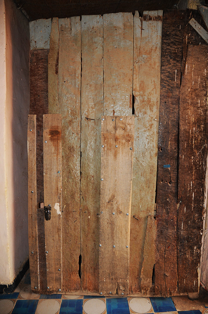 Palace Door Traditional doorway inside the Sultan's Palace in Zinder Niger