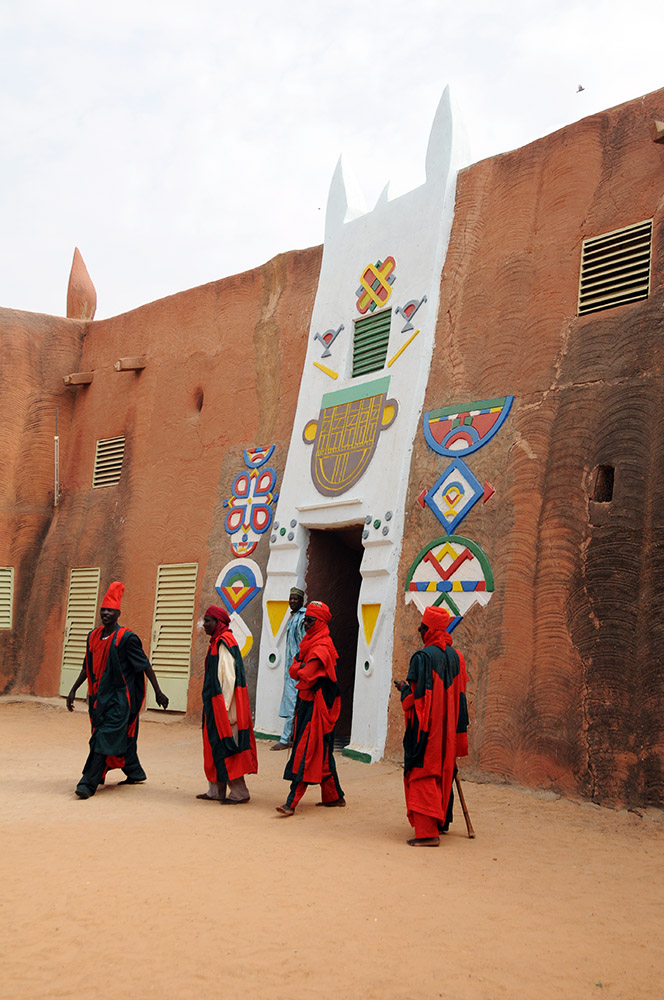 Entrance to the Palace Entrance inside the Sultan's Palace in Zinder Niger