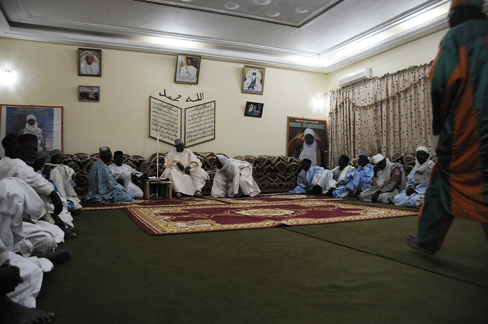 Sultan of Zinder Sultan seated inside the palace in Zinder Niger