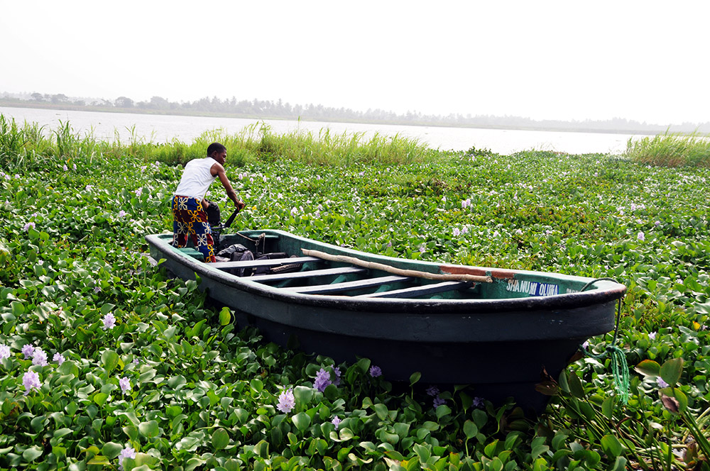 Water crossing along the historic slave route from Badagry, Nigeria