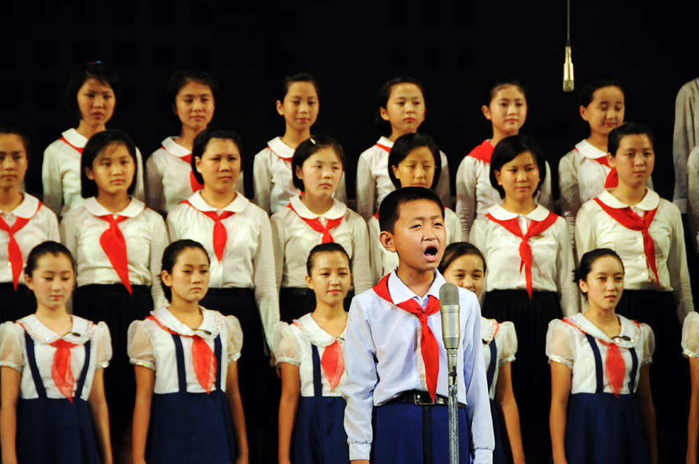 North Korea Pyongyang Children Performance