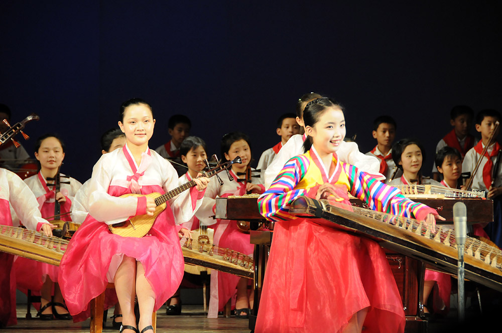 North Korea Pyongyang Children Performance