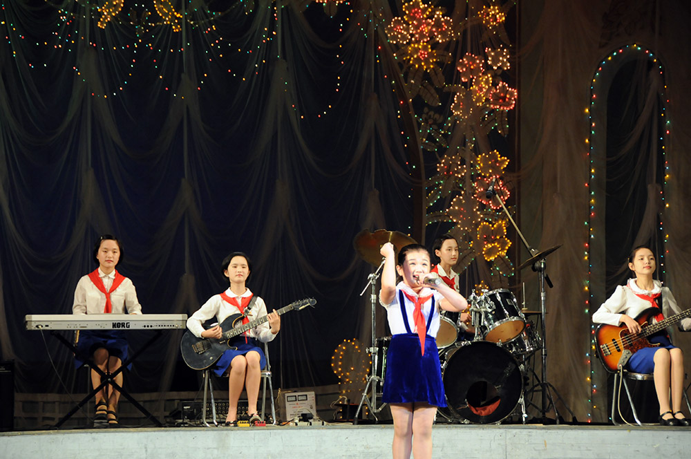 North Korea Pyongyang Children-Performance
