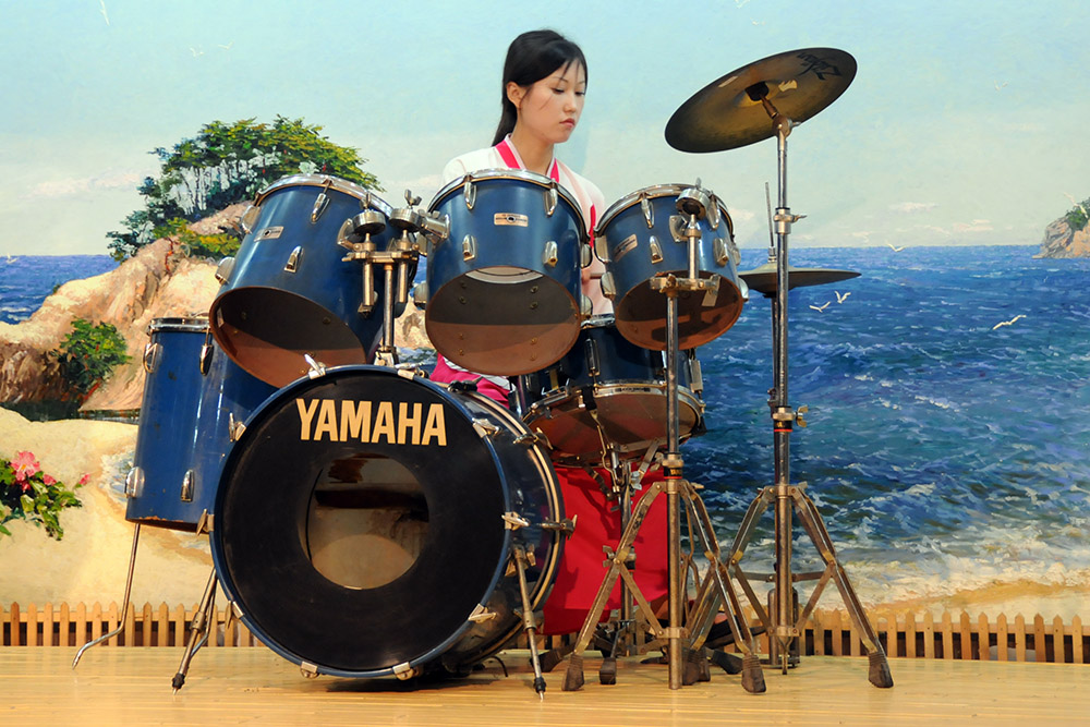 North Korea Pyongyang-
 Restaurant Drums