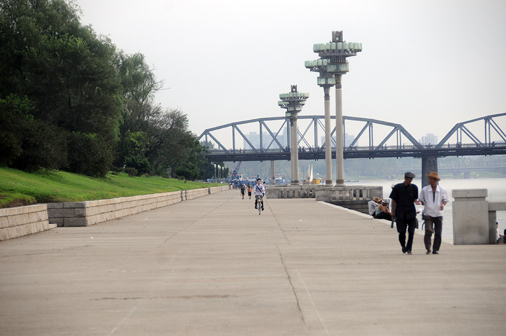 North Korea Pyongyang River Walk