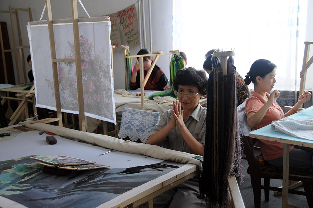 North Korea Pyongyang Sewing
