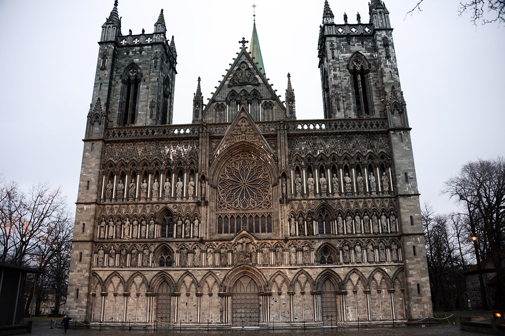 Nidaros Cathedral West Front West front of Nidaros Cathedral