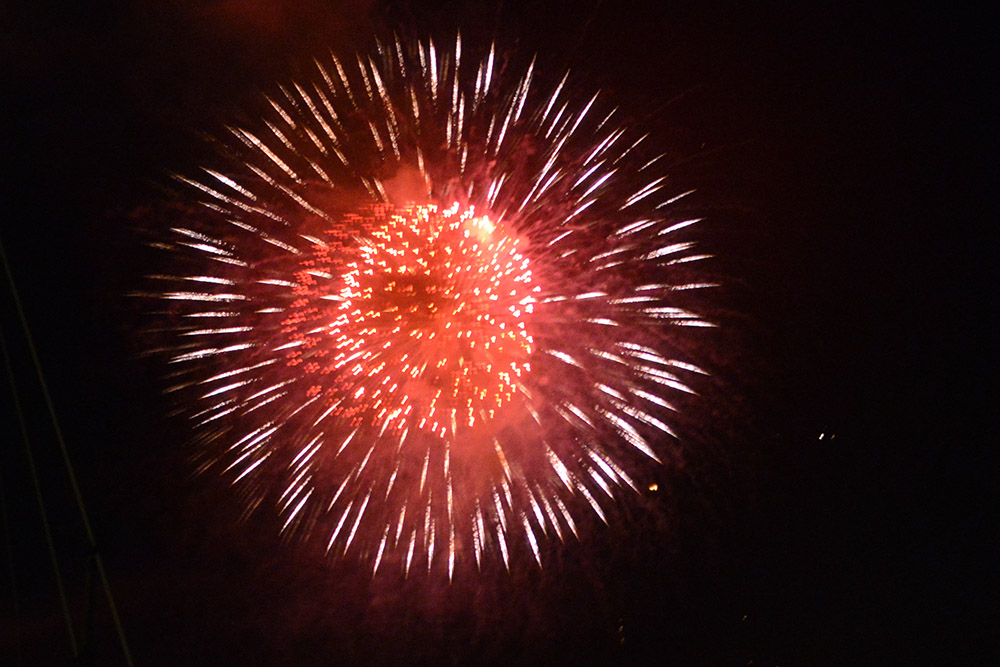 New Year's in Trondheim Fireworks over Trondheim on New Year's Eve