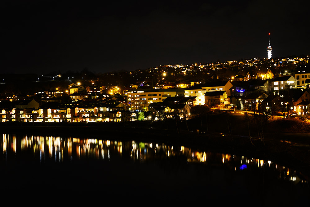Trondheim at Night Trondheim at night