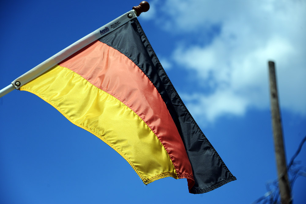 German flag in German Village Columbus
