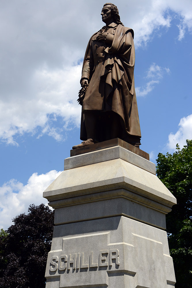 Friedrich Schiller statue in Columbus Ohio