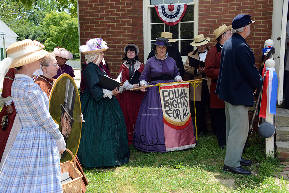 Ohio Village during a Civil War era reenactment