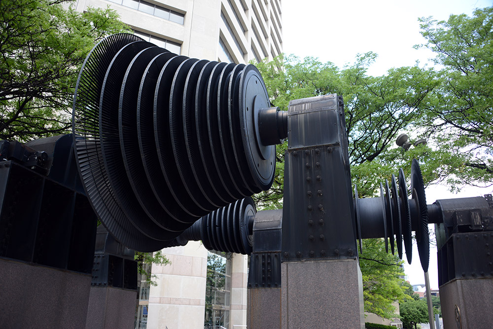 Turbines displayed in Columbus